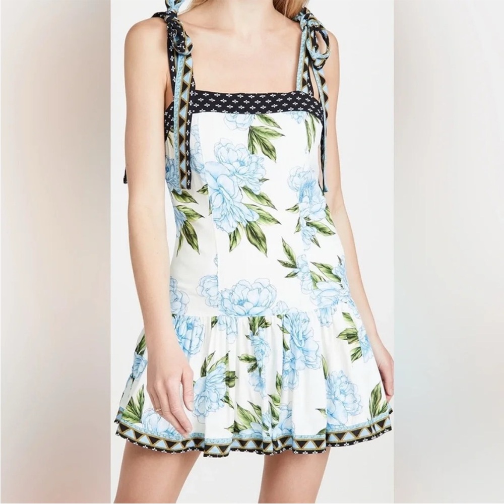Agua Bendita Joaquina Viola Mini Dress